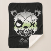 ゴシックプライド旗色付きクマ シェルパブランケット (正面)