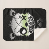 ゴシックプライド旗色付きクマ シェルパブランケット (正面(横))