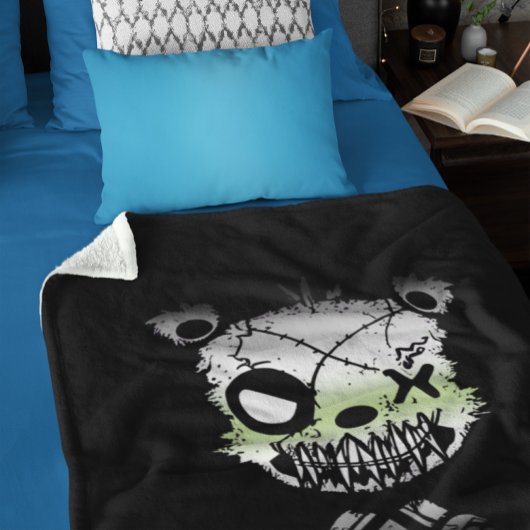 ゴシックプライド旗色付きクマ シェルパブランケット