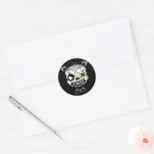 ゴシックプライド旗色付きクマ ラウンドシール (封筒)