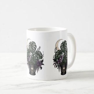 ゴシックプラントマザーモンステラ 三日月 哥飾り 植物 コーヒーマグカップ