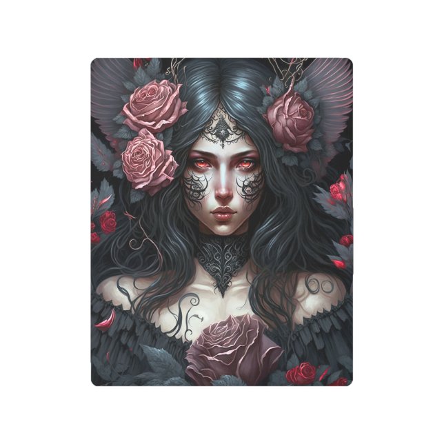 ゴシックプリンセスゴシックファンタジーアートメタルプリント メタルプリント (正面)