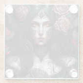 ゴシックプリンセスゴシックファンタジーアート ガラスコースター (裏面)