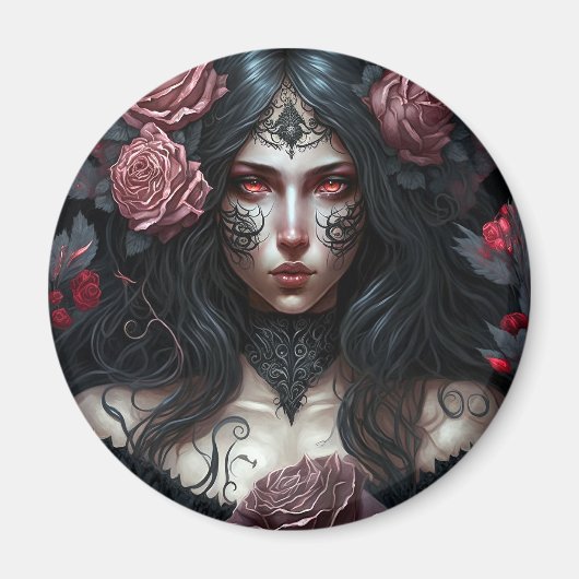 ゴシックプリンセスゴシックファンタジーアート マグネット (正面)