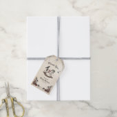 ゴシックベイビーシャワーロッキングホースサンキュータグ ギフトタグ (より糸付き)