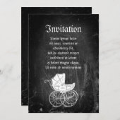 ゴシックベビーカー 招待状 (正面/裏面)