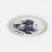 ゴシックベビーガールシャワーこうもりヴァンパイアサンキュー ペーパープレート (アングル)