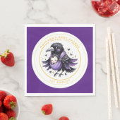 ゴシックベビーガールシャワーこうもりヴァンパイアパルティウェア スタンダードランチョンナプキン (インサイチュ)