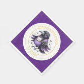 ゴシックベビーガールシャワーこうもりヴァンパイアパルティウェア スタンダードランチョンナプキン (角)