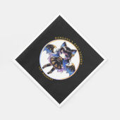 ゴシックベビーガールシャワーこうもりヴァンパイアパルティウェア スタンダードランチョンナプキン (角)