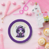 ゴシックベビーガールシャワーデリバリーバイクロウありがとう ペーパープレート (パーティー)