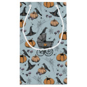 ゴシックベビーキャリッジハロウィンブルー スモールペーパーバッグ (裏面)