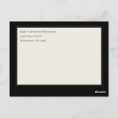 ゴシックベビーキャリッジハロウィーン誕生発表 ポストカード (裏面)