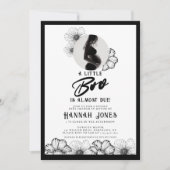 ゴシックベビーシャワースカル&花 招待状 (正面)