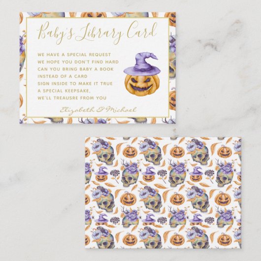 ゴシックベビー図書図書書依頼カボキンハロウィーン エンクロージャーカード (正面/裏面)