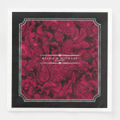 ゴシックペイズリーフレームバーガンディID866 (正面)