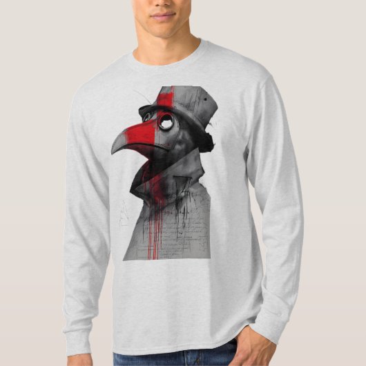 ゴシックペスト医師トラッシュポルカ長袖 Tシャツ (正面)