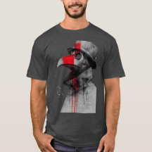 ゴシックペスト医師トラッシュポルカTシャツ