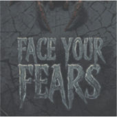 ゴシックホラースパイダー – 怖い顔 シール (正面)