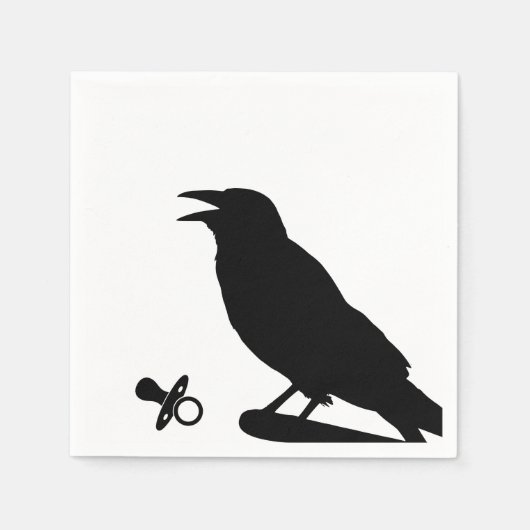 ゴシックホラーベビーシャワー スタンダードカクテルナプキン (正面)