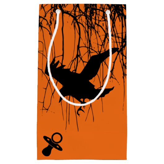 ゴシックホラーベビーシャワー スモールペーパーバッグ (正面)