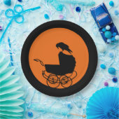 ゴシックホラーベビーシャワー ペーパープレート (パーティー)