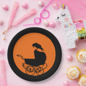 ゴシックホラーベビーシャワー ペーパープレート (パーティー)