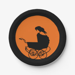 ゴシックホラーベビーシャワー ペーパープレート