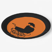 ゴシックホラーベビーシャワー ペーパープレート (アングル)