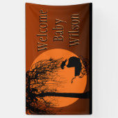 ゴシックホラーベビーシャワー 横断幕 (縦)