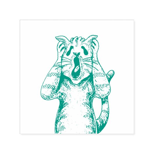 ゴシックホラー猫ドラマ，誰かがリトアニアを動かした セルフインキングスタンプ (デザイン)