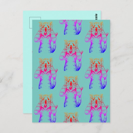 ゴシックホラー猫ドラマ,誰かがリトアニアを動かした ポストカード (正面/裏面)