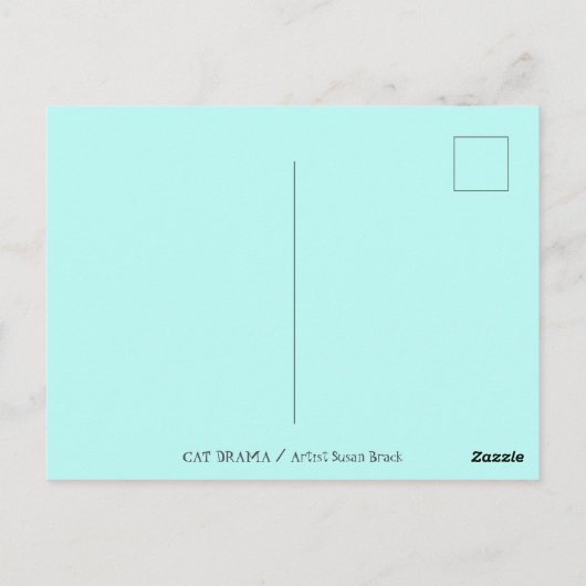 ゴシックホラー猫ドラマ，誰かがリトアニアを動かした ポストカード (裏面)