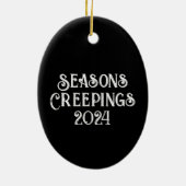 ゴシックホリデースパイダーインフラワーズシーズンズクリープニング セラミックオーナメント (裏面)