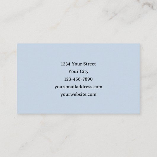 ゴシックホワイトピンク スケルトン ビーチ 名刺 (裏面)