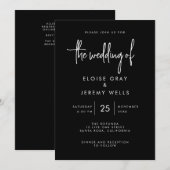 ゴシックボホウェディング招待状 招待状 (正面/裏面)