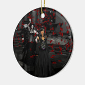 ゴシックボールルームラウンドオーナメント セラミックオーナメント (左)