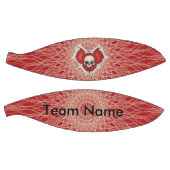 ゴシックボーン赤いハートとスカルオンらせん状 バスケットボール (パネル)