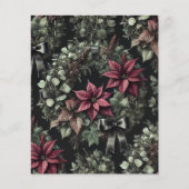 ゴシックポインセチアリースフェスティバルスクラップブック紙 (正面)