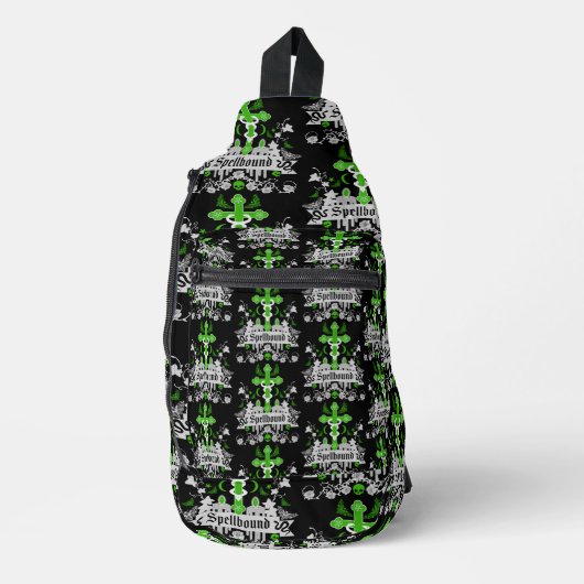 ゴシックポストパンクファッションアクセサリー スリングバッグ (正面)