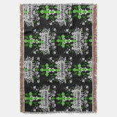 ゴシックポストパンクファッションアクセサリー スローブランケット (正面縦)