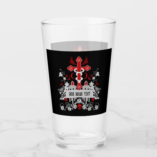 ゴシックポストパンクファッション タンブラーグラス (正面)