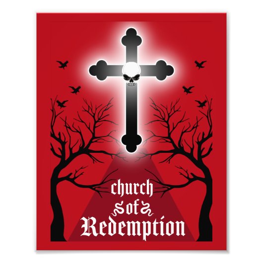 ゴシックポストパンクファッション フォトプリント            (正面)