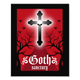 ゴシックポストパンクファッション フォトプリント           