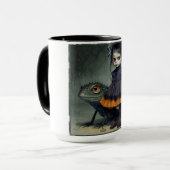 ゴシックポップ・アートのガールビッグアイズマグ マグカップ (正面左)