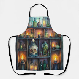 ゴシックポーションボトル – 暗いファンタジーウィッチー エプロン