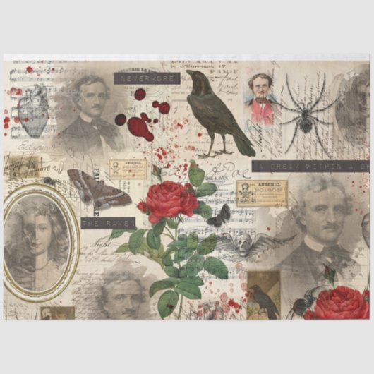 ゴシックポーハロウィーンデス&エフエメラティッシュペーパー 薄葉紙 (正面)