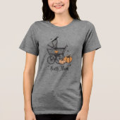 ゴシックママハロウィーン秋赤ちゃんシャワー母になる トライブレンドＴシャツ (正面)
