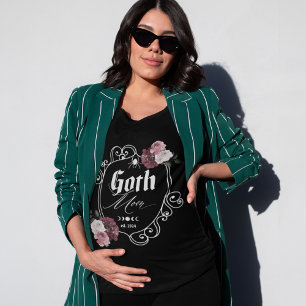 ゴシックママ妊娠アナウンスメントフローラクレスト トライブレンドＴシャツ