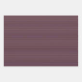 ゴシックマルーンパープルスカルとストライプハロウィーン ラッピングペーパーシート (正面2)